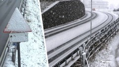Auf der Pass-Thurn-Straße im Bezirk Kitzbühel (rechts) und auf der Arlbergstraße im Oberland ...