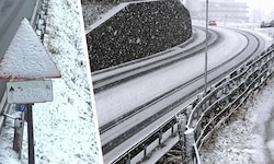 Auf der Pass-Thurn-Straße im Bezirk Kitzbühel (rechts) und auf der Arlbergstraße im Oberland ...