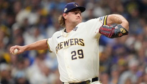 Trevor Megill von den Milwaukee Brewers
