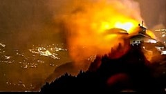 Das historische Kehlsteinhaus in Berchtesgaden stand in Vollbrand.