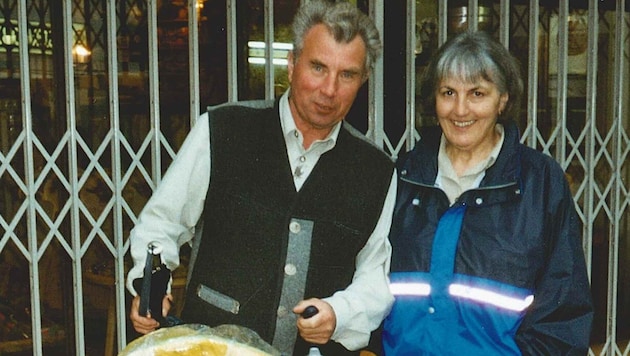 Das Ehepaar. Franz Reitzer starb in den Armen seiner Frau.
