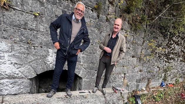 Der Bregenzer Vizebürgermeister Roland Frühstück und Guido Flatz, Landtagsabgeordneter und ...