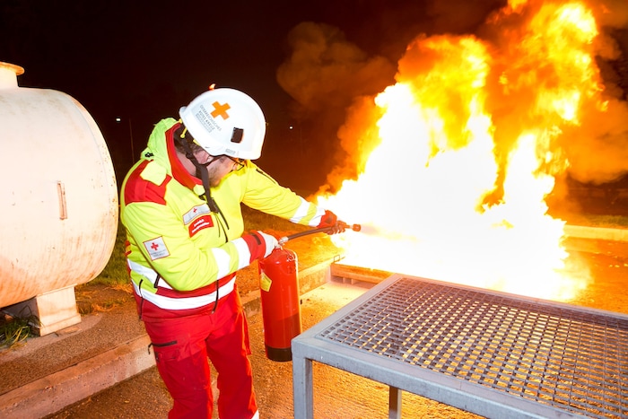 Und auch ein Feuer musste gelöscht werden.