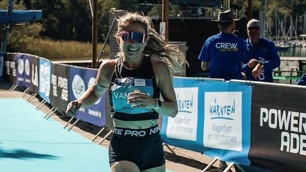Vanessa Setz hatte ihre Premiere beim Wörthersee Marathon und schaffte es als dritte Frau ins ...
