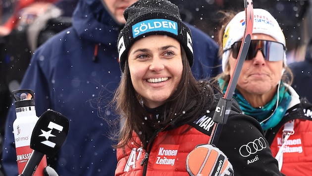 Franziska Gritsch zeigte mit Platz neun in Sölden auf.