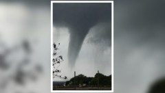 Diese Windhose sorgte am Samstag in Kroatien für viel Wirbel.