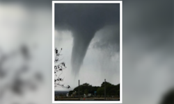 Diese Windhose sorgte am Samstag in Kroatien für viel Wirbel.