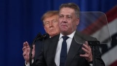 Audi-Chef Gernot Döllner bei einer Wahlveranstaltung von US-Präsident Donald Trump