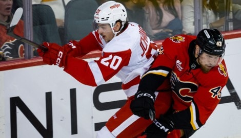 Detroit musste sich Calgary geschlagen geben.