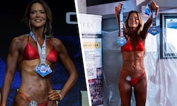 Martina Reuter nahm an ihrem allerersten Bodybuilding-Wettbewerb in den USA teil und freut sich ...