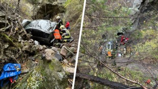 Der Mann stürzte mitsamt Auto 50 Meter in eine Schlucht – jede Hilfe kam zu spät.
