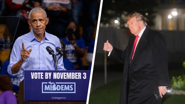 Der Wahlkampf geht dem Ende zu. Obama attackierte Trump scharf – und dieser schoss mit heftigen ...