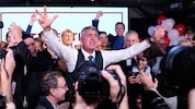 Der Vorsitzende der Studentenliste Ilija Srdanovic konnte sein Glück nicht fassen.