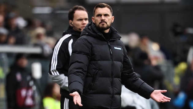 Sturm-Trainer Fabio Ingolitsch hatte seine Emotionen nicht unter Kontrolle.