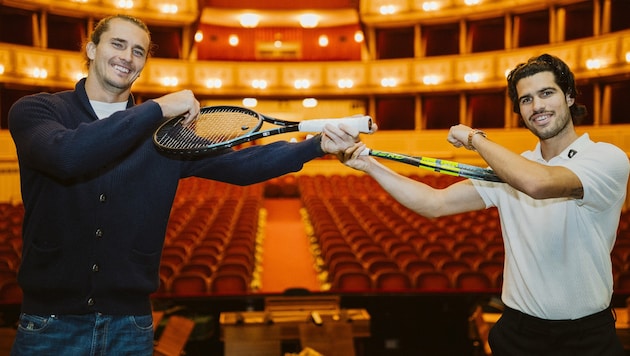 Alexander Zverev und Carlos Alcaraz