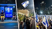 In Israel gingen am Samstag bis zu 100.000 Leute auf die Straße.