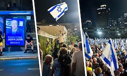 In Israel gingen am Samstag bis zu 100.000 Leute auf die Straße.