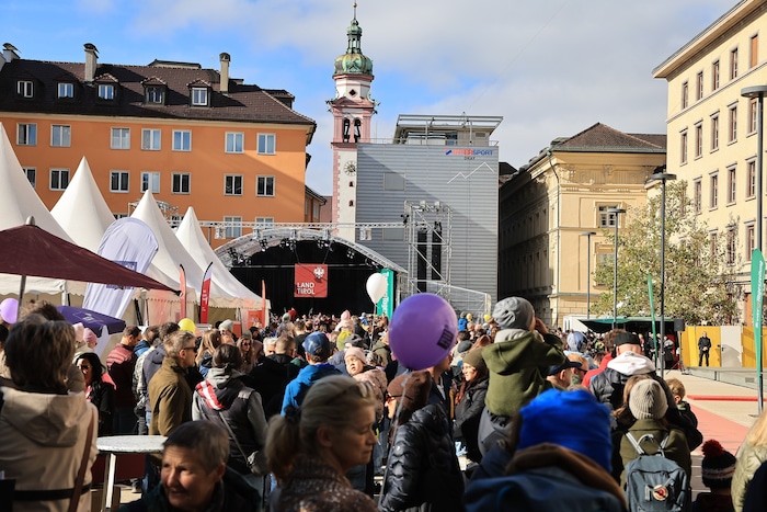 Am Landhausplatz in Innsbruck gab es eine Menge zu sehen und zu erleben