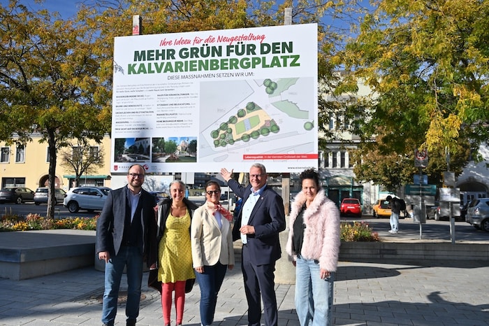 Präsentation der Pläne.