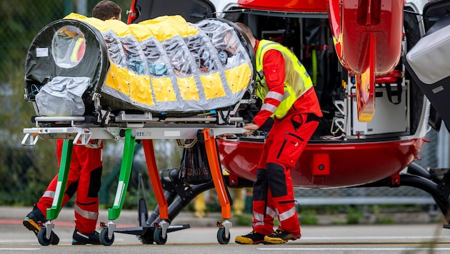 Die beiden Patienten kamen am Nachmittag in Zürich an.