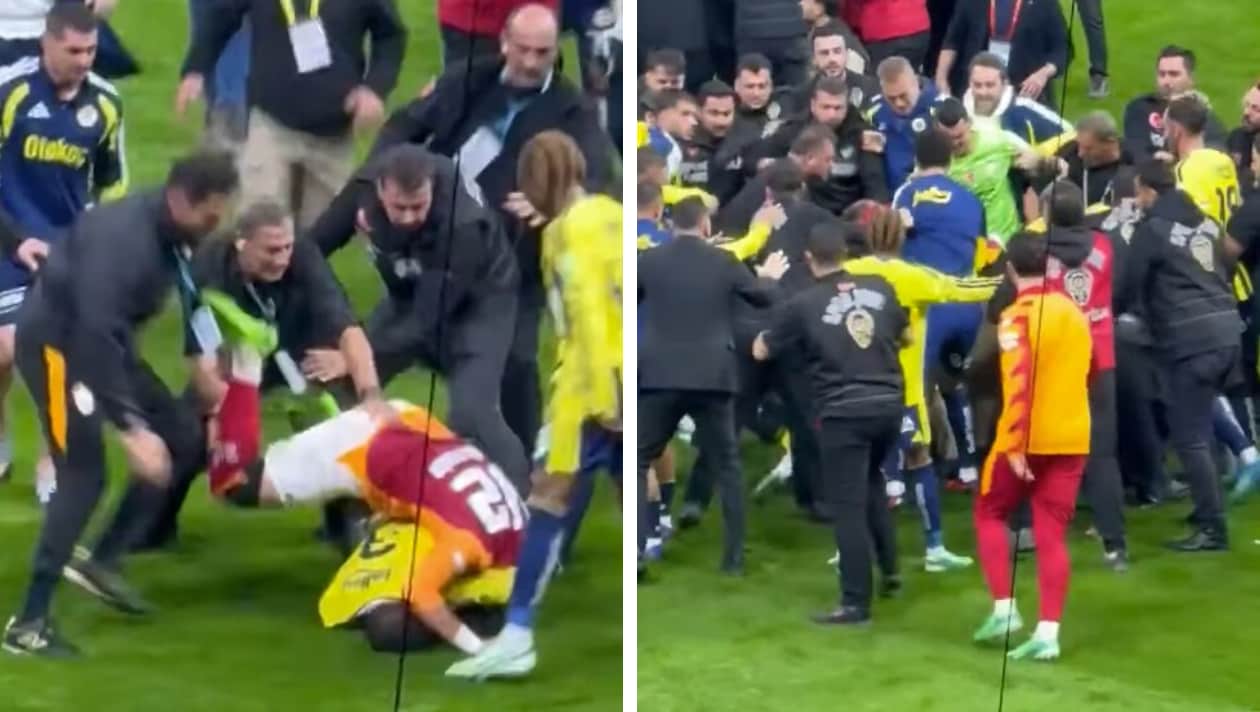Brutális tömegverekedésbe torkollott a kultikus isztambuli derbi