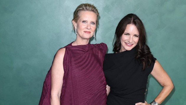 Davis (rechts) spielte in der Kultserie Charlotte, Nixon verkörperte Miranda.