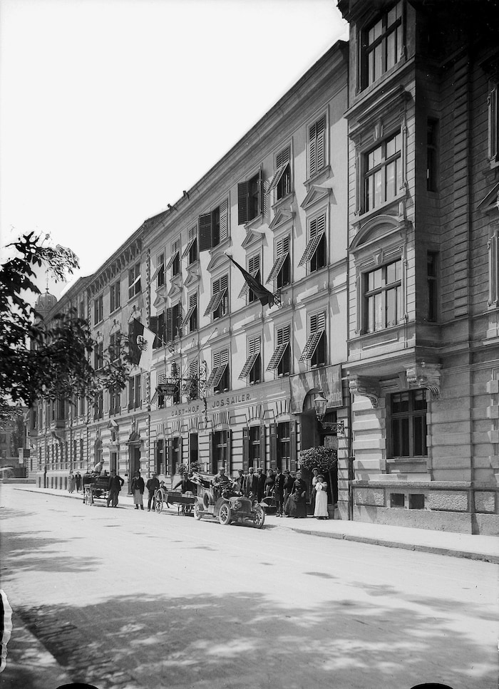 Das ehrwürdige Haus um 1910.