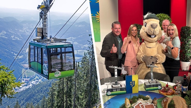 Seit 100 Jahren fährt die beliebte Gondel auf die Rax. Jetzt wurde sie zum drittschönsten Platz ...
