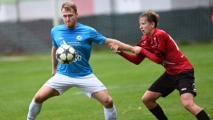 Anze Jelar (li.) traf gegen Rückersdorf/Klopeinersee doppelt.