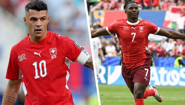 Granit Xhaka und Breel Embolo