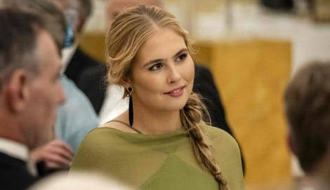 Kronprinzessin Amalia begeisterte beim Dinner mit dem Staatsrat in Den Haag im limettengrünen ...