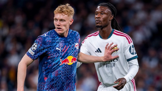 Seiwald (li. im Duell mit Real-Spieler Camavinga)