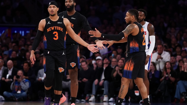 Die New York Knicks setzen sich gegen die Detroit Pistons durch.