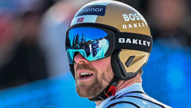 Den Skihelm wird Kilde wohl wieder längere Zeit nicht mehr aufsetzen.