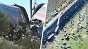 Die Bilder zeigen das Ausmaß der Zug-Katastrophe in Spanien. Bei dem Zusammenstoß zweier ...