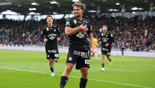 Es läuft beim Sommerzugang! Mit acht Assists ist Sturms Simon Seidl der beste Vorlagengeber der ...