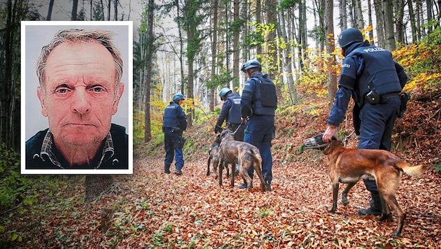 Wochenlang wurde in den Wäldern rund um Stiwoll nach Friedrich Felzmann gesucht – ergebnislos.