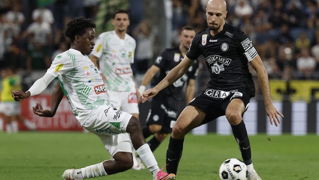 Im letzten Duell im August holten Lustenaus Seydou Diarra & Co. in Graz ein 1:1.