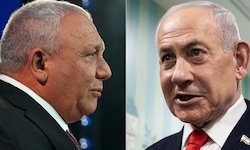 Benjamin Netanyahu (re.) und sein Herausforderer Gadi Eisenkot ringen um die Macht: Nach den ...