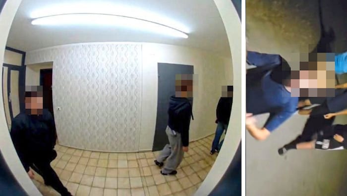 Dreist bewegen sich die hausfremden Jugendlichen mitten in der Nacht in den Gängen der ...