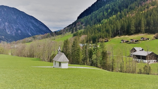 Blick Richtung Brand mit Herz-Jesu Kapelle.