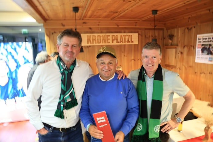 Claus Meinert, Christian Wörister und Wolfgang Kos (von links) genossen die Zeit im ...