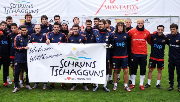 In Schruns/Tschagguns bereitete sich die spanische Nationalmannschaft erfolgreich auf ...
