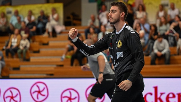 Bregenz-Goalie Berin Brkic & Co. wollen nach dem Derbysieg gegen Hard nun bei Meister Vöslau ...