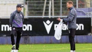 Austria-Coach Max Uhlig (li.) und sein Co-Trainer Alexander Grünwald