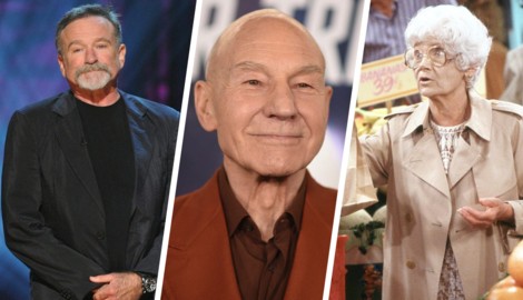 Komiker Robin Williams, Star-Trek-Captain Patrick Stewart und „Golden Girl“ Estelle Getty