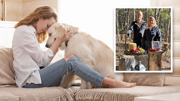 Der Grafenbacher Bestatter Christian Garlik (Bestattung Stranz) und die Tierbestatterin Claudia ...