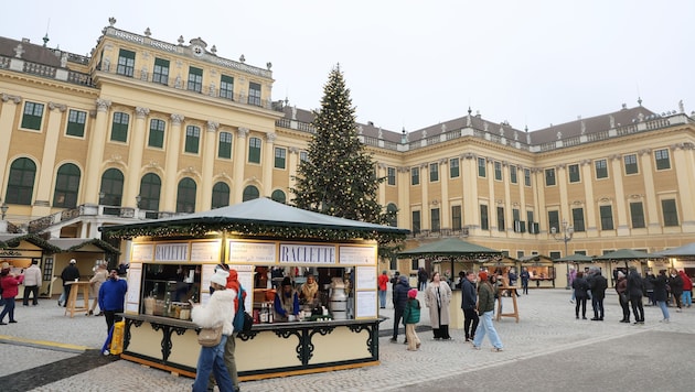 Jedes Jahr ein Fixpunkt: der Weihnachtsmarkt vor dem Schloss Schönbrunn
