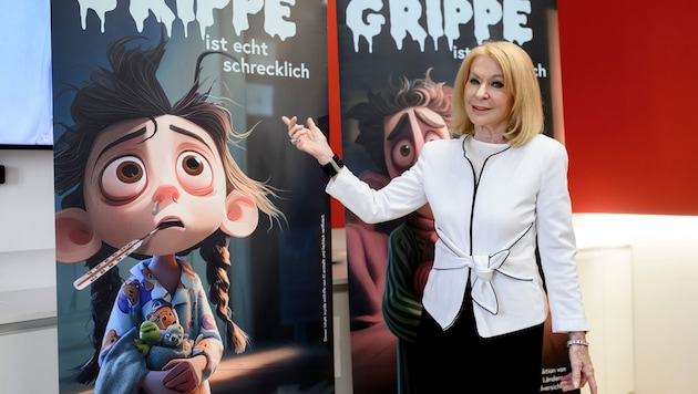 Promi-Astrologin Gerda Rogers wird das neue Gesicht der Impfkampagne.