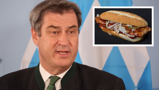 Bayerns Ministerpräsident Markus Söder will, dass der McRib bleibt.